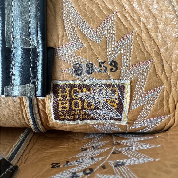 Hondo Stitched Leather Western Cowboy Boot | 8.5 - Picture 8 of 11